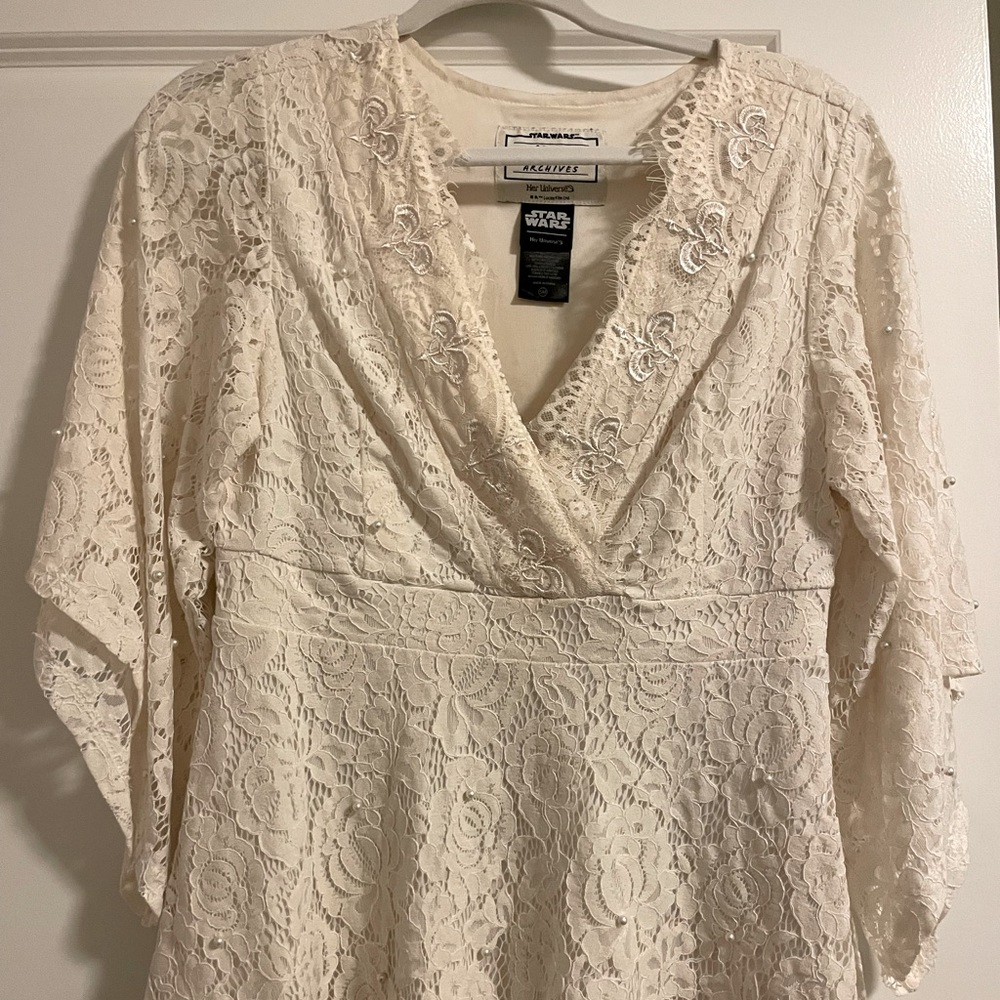 Her Universe Padme Wedding Peplum Top Small